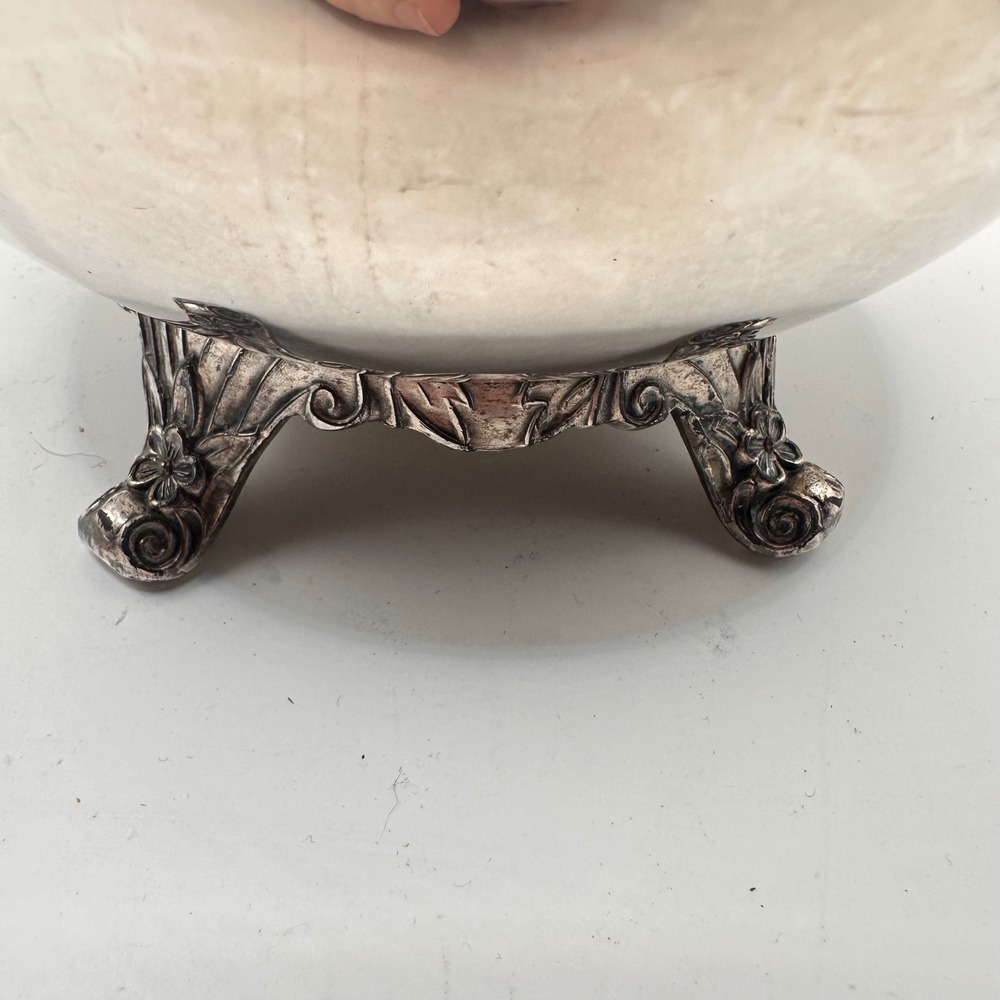 Vintage FB Rogers Silver Co Footed Water Pitcher Ice Guard 3707 Silverplate - Picture 8 of 9